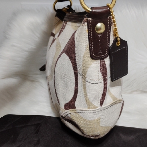 FIRM PRICE! RARE! New Coach Tonal Signature C  Hobo Shoulder Bag Dust Bag - Picture 6 of 16